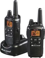 2 RADIOS BIDIRECCIONAL MIDLAND LXT600VP3 30 MILLAS NEGRO
