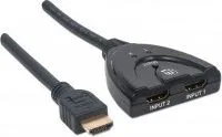 Adaptador Manhattan 207416 Switch Selector De Video HDMI 2 Puertos