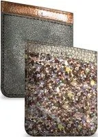 ARGENTO 2FUNDAS BOLSILLO ADHESIVO P/ TARJETA CELULAR COBRE IA8296-ORG