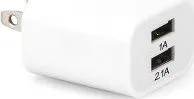 ARGOM CARGADOR 2 PUERTOS USB-A TOTAL 3.1AMP PARED BLANCO ARG-AC-0105