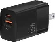 ARGOM CARGADOR VOLTA P7 POTENCIA DE 65 WATTS CON PUERTO USB-C, USB-A DE PARED ARG-AC-0125BK