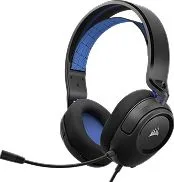 Audifono Alambrico Para Gaming Marca CORSAIR Modelo HS35 V2 Multiplataforma Conexion Auxiliar 3.5mm Color Azul