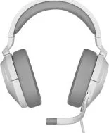 Audifono Alambrico Para Gaming Marca CORSAIR Modelo HS55 Surround V2 Conexion Auxiliar 3.5mm Color Blanco