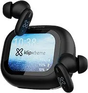 Audifono Bluetooth TWS Marca Klip Xtreme Modelo DynaBuds Con Pantalla Tactil Y ANC (Active Noise Cancellation) Color Negro KTE-800BK