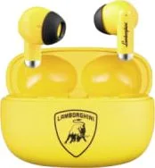 Audifono Bluetooth TWS Marca Lamborghini Modelo Mini Color Amarillo