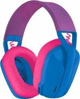 Audifono Inalambrico Para Gamers Marca Logitech Modelo G435 Color Azul Y Frambuesa