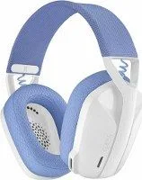 Audifono Inalambrico Para Gamers Marca Logitech Modelo G435 Color Blanco Con Lila
