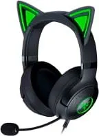Audifono Marca Razer Modelo Kraken Kitty V2 Con Iluminacion RGB Conexion USB Color Negro