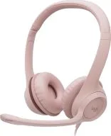 Audifonos Marca Logitech Modelo H390 Conexion USB Con Microfono Color Rosado