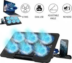 BASE CON VENTILADOR PARA LAPTOPS 12"-17"