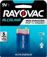 BATERIA RAYOVAC ALCALINA 1 UNIDAD  9V P037364