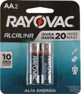 BATERIAS RAYOVAC ALCALINA 2 UNIDADES AA P036092