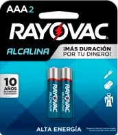 BATERIAS RAYOVAC ALCALINA 2 UNIDADES AAA P036091