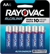 BATERIAS RAYOVAC ALCALINA 6 UNIDADES AA P037357