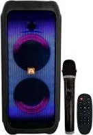 BOCINA ARGOM 4065BK CONEXION BLUETOOTH CON LUZ LED MICROFONO Y CONTROL POTENCIA DE 65 WATTS RMS