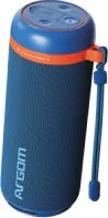 Bocina Bluetooth Marca ArgomTech Modelo Radyon X10 Con Iluminacion LED RGB Potencia De 16 Watts RMS Color Azul