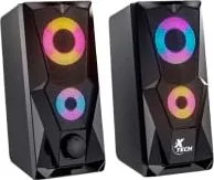 Bocina Marca Xtech Modelo XTS-131 Conexion 3.5 mm Con Luz Led Potencia RMS De 6 Watts Color Negro