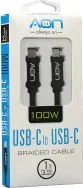 CABLE AON USB-C A USB-C 1METRO 100W AO-CB-5015