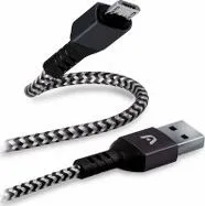 CABLE ARGOM MICRO USB A USB 2.0 1.8METROS TRENZADO NEGRO ARG-CB-0021BK