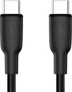 CABLE ARGOM USB-C A USB-C 1.8METROS SILICONE NEGRO ARG-CB-0070BK