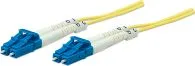 Cable Fibra Optica LC A LC UPC Duplex Marca INTELLINET Modelo 750004 Color Amarillo Medida de 2 Metros