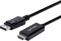 Cable Manhattan 153201 Display Port Macho A HDMI Resolución 4K a 60Hz 1.8Metros