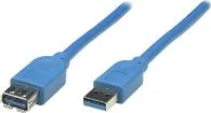 CABLE MANHATTAN 322447 EXTENSION USB 3.0 ALTA VELOCIDAD 3 METROS AZUL