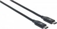 Cable Manhattan 353526 USB C Macho A USB C Macho 1 Metro Color Negro