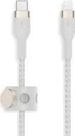 Cable USB-C A Lightning Marca Belkin Modelo Boostcharge Pro Flex CAA011BT3MWH De 3 Metros Color Blanco