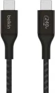 Cable USB-C A USB-C Marca Belkin Modelo Boostcharge CAB015BT2MBK Potencia De Hasta 240 Watts De 2 Metros Color Negro