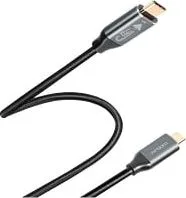 Cable USB-C A USB-C PD (Power Delivery) Marca ArgomTech Modelo ARG-CB-1401BK De 100 Watts Longitud De 1.8 Metros Color Negro