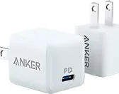Cargador De Pared De 20 Watts Con 1 Puerto USB-C Marca Anker Color Blanco Modelo ANK-B2634-W 2 Unidades