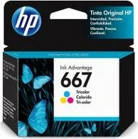 Cartucho HP 667 Color  Para Impresora 2775  (3YM78Al)
