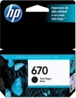 Cartucho HP 670 CZ113Al Color Negro Para Impresora 4615/4625