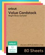 Cartulina Marca Cricut Modelo Value Cardstock Bright Bows Sampler De 8.5" X 11" 80 Hojas 2011054