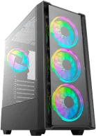Case CheckPoint G-Force 550 Argb Con Vidrio Templado Color Negro