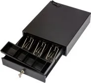 CASH DRAWER AON CDK-34 3 BILLETES 4 MONEDAS NEGRO