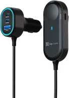 Centro De Energia Movil Marca Klip Xtreme Modelo PowerCar 100 Conexion USB-C PD (Power Delivery) Y USB-A QC (Quick Charge) 3.0 Potencia Combinada D...