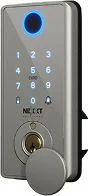 Cerradura De Puerta Smart Marca NEXXT Solutions Modelo NHS-D150 ST Con Clave Color Negro Con Plateado