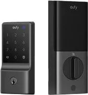 Cerradura Smart Marca eufy Modelo C34 Con Clave Compatible Con Apple Home Color Negro T85D2111