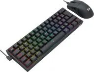 Combo Marca Redragon Modelo S143 Incluye Teclado RGB K617 Español Y Mouse USB K1NG Color Negro