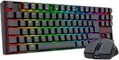 Combo Marca Redragon Modelo S145 Incluye Teclado RGB K552 Y Mouse USB M724 Color Negro