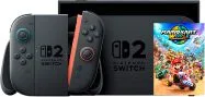 Consola Nintendo Switch 2 Con Controles Y Mario Kart World Bundle Color Negro
