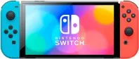 CONSOLA NINTENDO SWITCH CON CONTROLES NEON AZUL Y NEON ROJO OLED