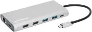 Convertidor Docking USB-C 12 En 1 Con MST Marca Manhattan Modelo 130660