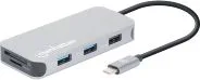 Convertidor Docking USB-C 3.1 A 8 En 1 Marca Manhattan Modelo 130615