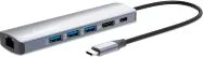 Convertidor Docking USB-C 6 En 1 Resolucion 4K Marca Manhattan Modelo 153959