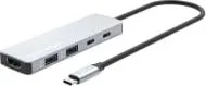 Docking Station USB-C Marca Manhattan Modelo 190411 Conexion 5 En 1 Resolucion 4K Power Delivery De 100 Watts