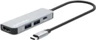 Docking Station USB-C Marca Manhattan Modelo 190428 Conexion 4 En 1 Resolucion 4K Power Delivery De 100 Watts