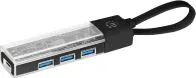 HUB De 4 Puertos Marca Manhattan Modelo 181013 Conexion USB-A 3.0 A USB-C Color Transparente